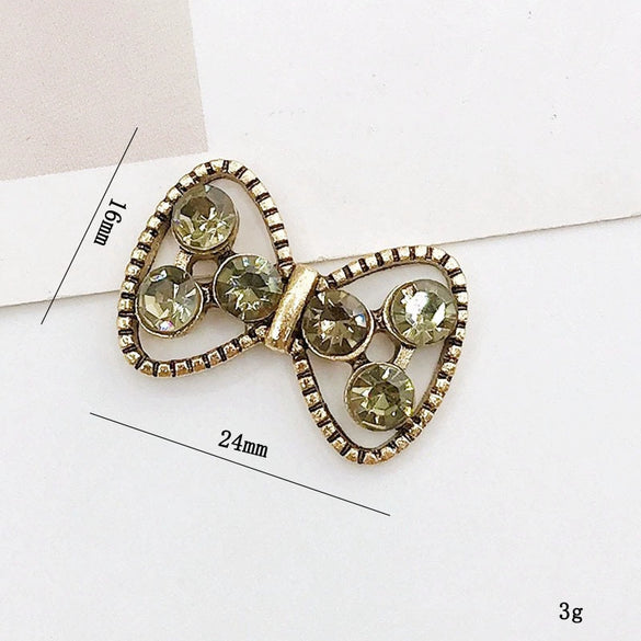 Mobile Phone Case Jewelry Accessories Vintage Bear Style Metal Electroplated Pearl