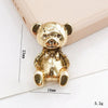 Mobile Phone Case Jewelry Accessories Vintage Bear Style Metal Electroplated Pearl