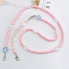 Mobile Phone Chain Accessories Pearl Leather Metal Handmade Love Letter C Style For Women