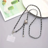 Mobile Phone Chain Accessories Pearl Leather Metal Handmade Love Letter C Style For Women
