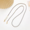 Mobile Phone Chain Accessories Pearl Leather Metal Handmade Love Letter C Style For Women