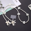 Mobile Phone Chain Accessories Pearl Leather Metal Handmade Love Letter C Style For Women