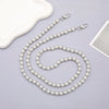 Mobile Phone Chain Accessories Pearl Leather Metal Handmade Love Letter C Style For Women