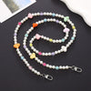 Mobile Phone Chain Accessories Pearl Leather Metal Handmade Love Letter C Style For Women