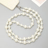 Mobile Phone Chain Accessories Pearl Leather Metal Handmade Love Letter C Style For Women