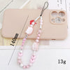 Mobile Phone Chain And Pendant Plastic Resin Beaded Bear Cat Head Highend Style Baking Paint
