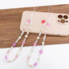 Mobile Phone Chain Pendant Plastic Resin Love Shape Baking Paint For Women