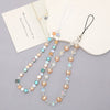 Mobile Phone Chain Plastic Resin Handmade Beaded Love Heart Water Drop Bell Style