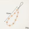 Mobile Phone Chain Plastic Resin Handmade Beaded Love Heart Water Drop Bell Style