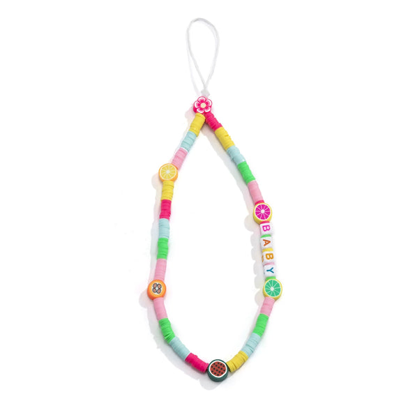 Mobile Phone Chain Plastic Resin Handwoven Geometric Creative Summer Accessories For Women