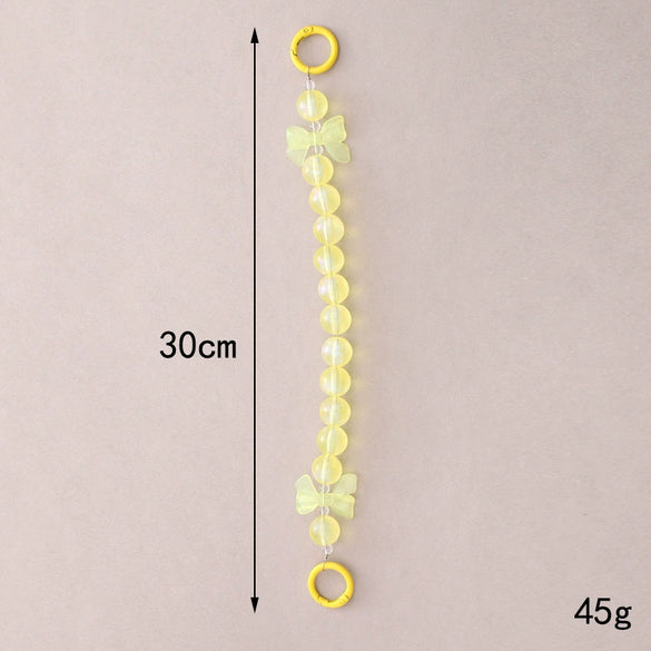Mobile Phone Chain Water Cup Hanging Chain Pendant Handmade Beaded Plastic Resin Small Animal Pattern