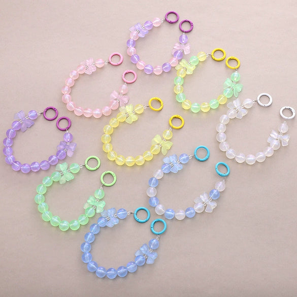 Mobile Phone Chain Water Cup Hanging Chain Pendant Handmade Beaded Plastic Resin Small Animal Pattern