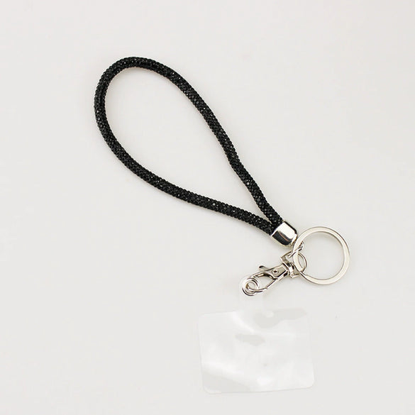Mobile Phone Lanyard Rhinestone Quicksand Pendant Glass Glazed Electroplating Minimalist Style