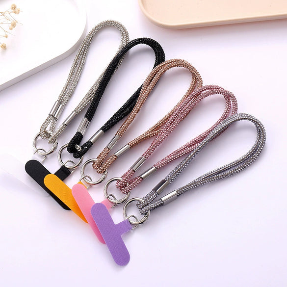 Mobile Phone Pendant Accessories Rhinestone Chain Semimanual Light Luxury