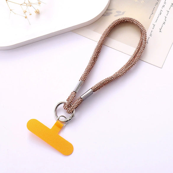 Mobile Phone Pendant Accessories Rhinestone Chain Semimanual Light Luxury