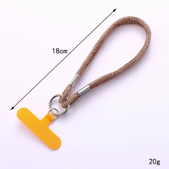 Mobile Phone Pendant Accessories Rhinestone Chain Semimanual Light Luxury