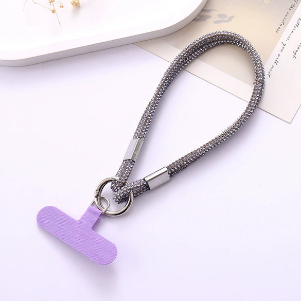 Mobile Phone Pendant Accessories Rhinestone Chain Semimanual Light Luxury