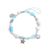 Mobile Phone Pendant Metal Beaded With Marine Life Pattern Electroplated In Small Fresh Style