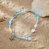 Mobile Phone Pendant Metal Beaded With Marine Life Pattern Electroplated In Small Fresh Style