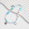 Mobile Phone Pendant Metal Beaded With Marine Life Pattern Electroplated In Small Fresh Style