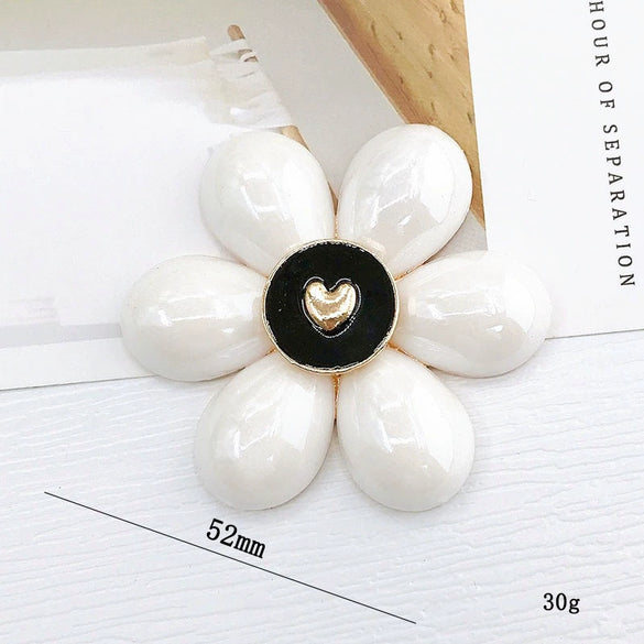 Mobile Phone Shell Accessories Alloy Colorful Big Flower Handmade