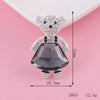 Mobile Phone Shell Accessories Alloy Handmade With Small Bear Love Gem Rabbit Deer Head Electroplated