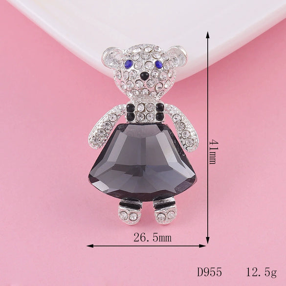 Mobile Phone Shell Accessories Alloy Handmade With Small Bear Love Gem Rabbit Deer Head Electroplated