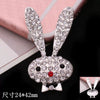 Mobile Phone Shell Accessories Alloy Handmade With Small Bear Love Gem Rabbit Deer Head Electroplated
