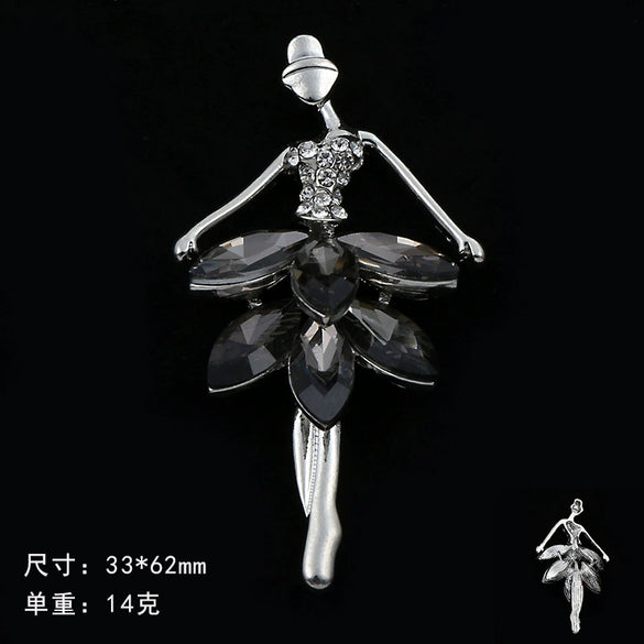 Mobile Phone Shell And Car Air Outlet Accessories Metal Ballet Girl Diamond Encrusted Light Luxury Electroplated