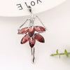 Mobile Phone Shell And Car Air Outlet Accessories Metal Ballet Girl Diamond Encrusted Light Luxury Electroplated