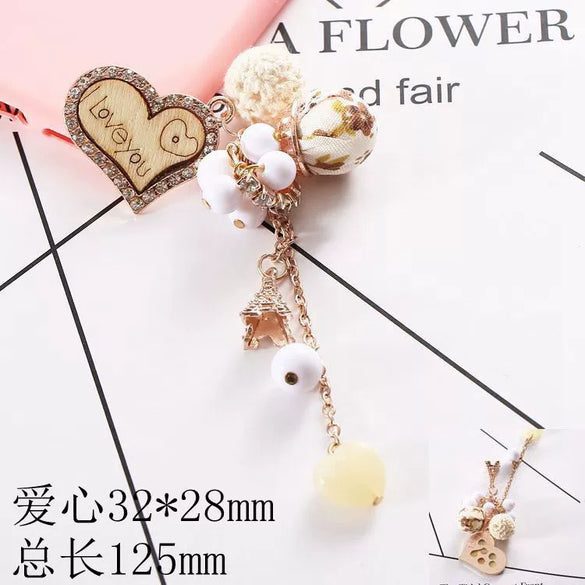 Mobile Phone Shell Jewelry Accessories Alloy Butterfly Bow Electroplated Pendant