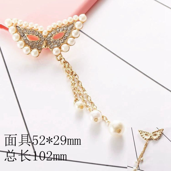 Mobile Phone Shell Jewelry Accessories Alloy Butterfly Bow Electroplated Pendant