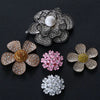 Mobile Phone Shell Jewelry Accessories Alloy Diamond Pearl Rose Sunflower Rhinestone Electroplated