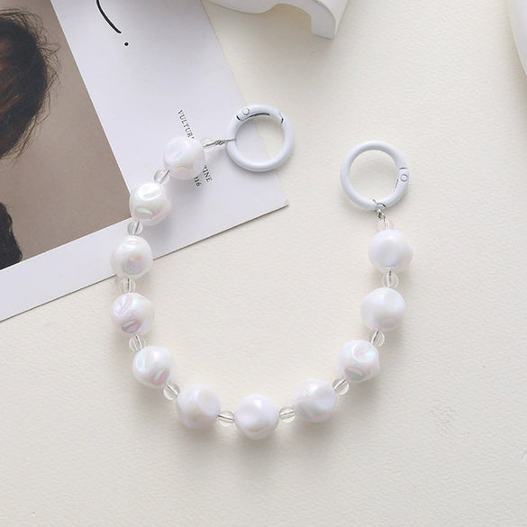 Mobile Phone Shell Jewelry Chain Plastic And Resin Material Fashion Style Hand Chain Pattern Electroplating Process For Women