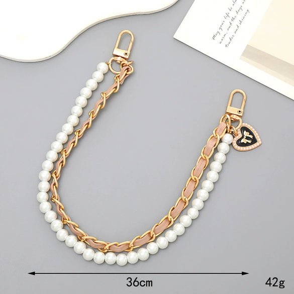 Mobile Phone Shell Jewelry Chain Plastic And Resin Material Fashion Style Hand Chain Pattern Electroplating Process For Women