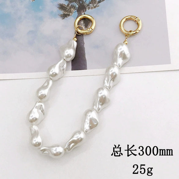 Mobile Phone Shell Jewelry Chain Plastic And Resin Material Fashion Style Hand Chain Pattern Electroplating Process For Women