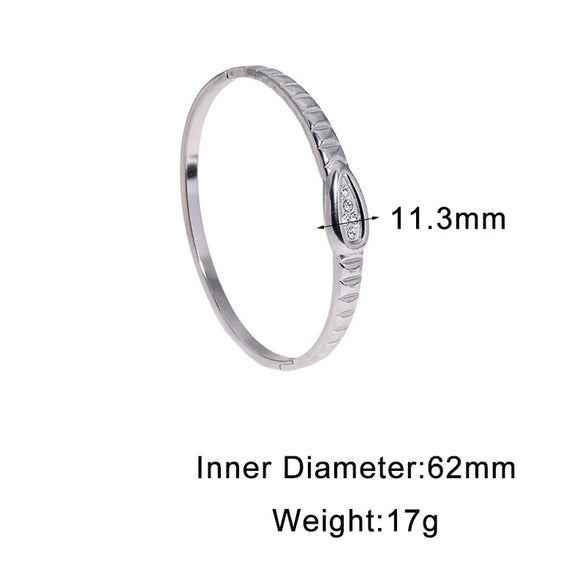Modern Minimalist Geometric Clasp Bracelet In Gold Electroplated Stainless Steel High End Niche Style Accessory For Women