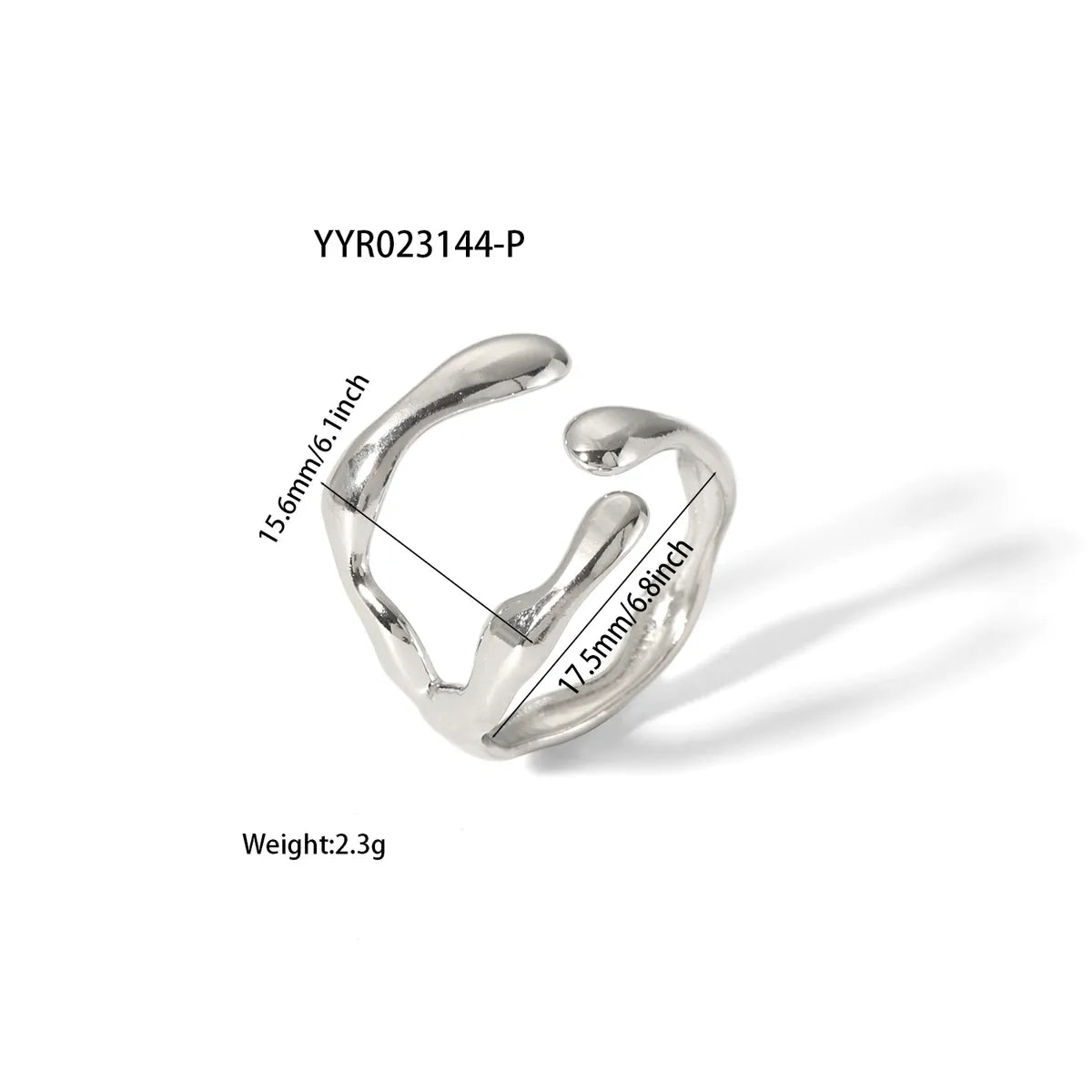 Modern Style African Style Solid Color Stainless Steel Plating 18k Gold Plated Open Rings