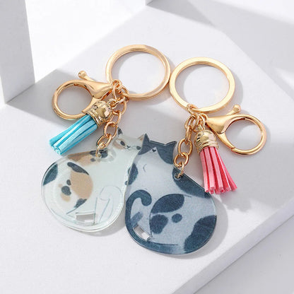 Modern Style Animal Metal Couple Bag Pendant Keychain