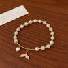 Modern Style Bear Flower Zircon Artificial Pearl Wholesale Bracelets