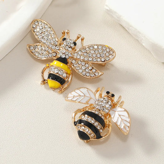 Modern Style Bee Alloy Inlay Artificial Gemstones Women'S Brooches