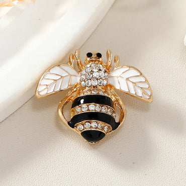 Modern Style Bee Alloy Inlay Artificial Gemstones Women'S Brooches