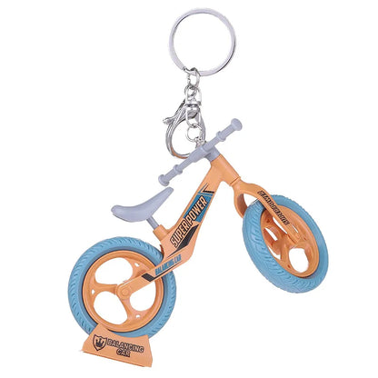 Modern Style Bicycle Alloy Plastic Unisex Bag Pendant Keychain