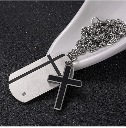 Modern Style Classic Style Cross 304 Stainless Steel Unisex Pendant Necklace