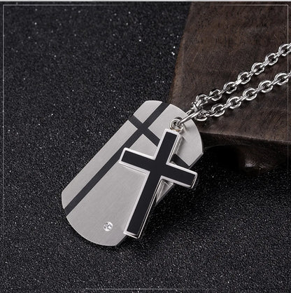 Modern Style Classic Style Cross 304 Stainless Steel Unisex Pendant Necklace