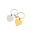 Modern Style Classic Style Customization Laser Engraving Heart Shape 201 Stainless Steel Plating Unisex Bag Pendant Keychain