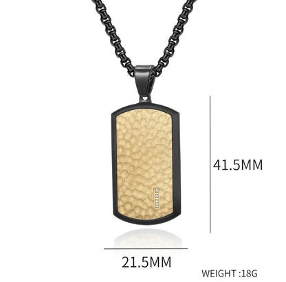 Modern Style Classic Style Geometric 304 Stainless Steel Plating Men'S Pendant Necklace