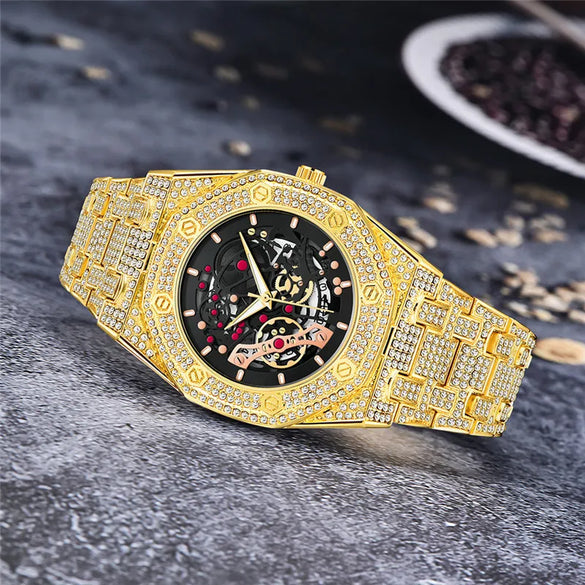Modern Style Classic Style Round Single Folding Buckle Quartz Men'S Watches