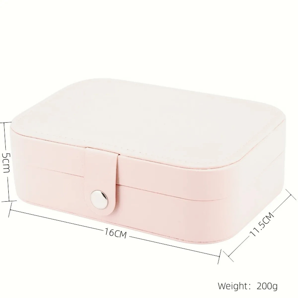 Modern Style Classic Style Solid Color Mixed Materials Flannel Jewelry Boxes