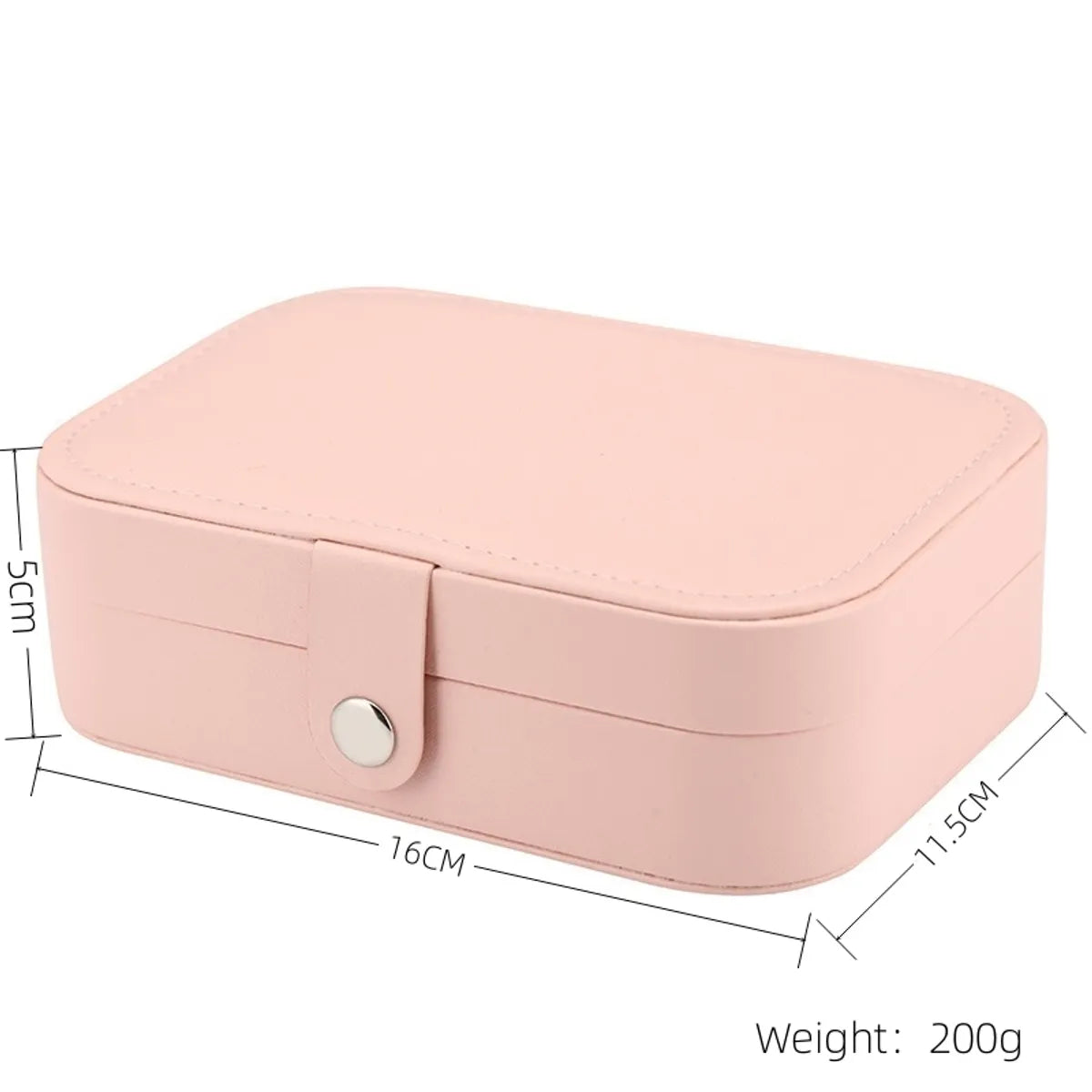 Modern Style Classic Style Solid Color Mixed Materials Flannel Jewelry Boxes